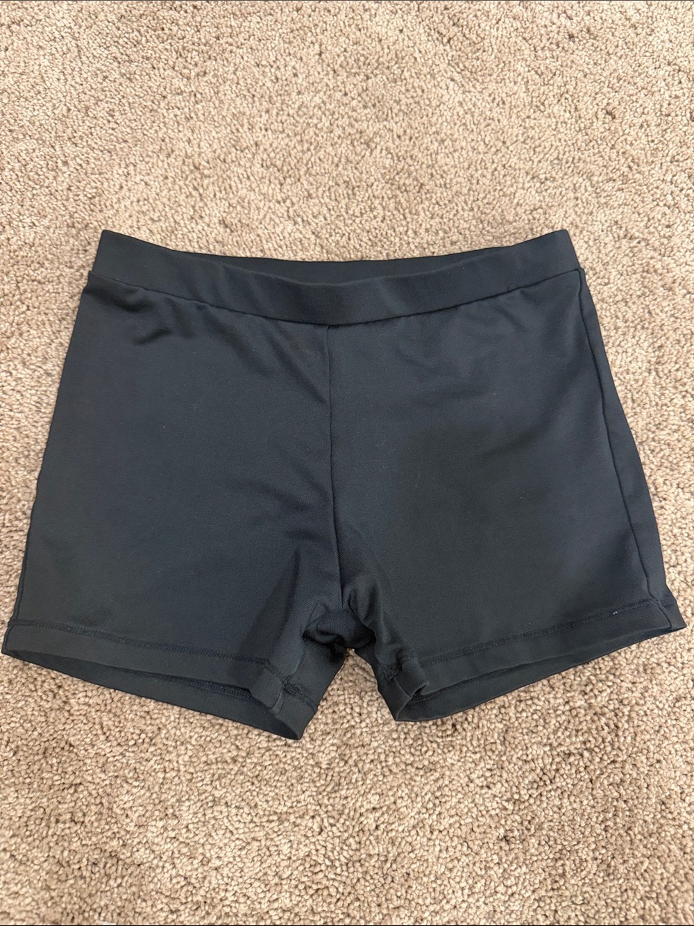 Rebel Women's Black Stretch Bike Shorts with Wide Waistband